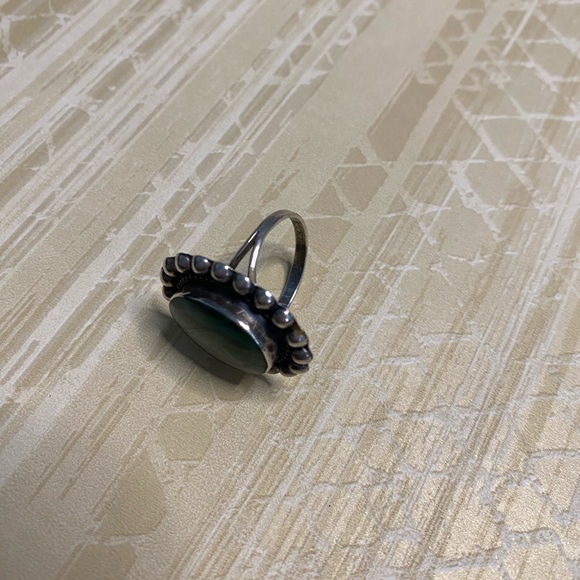 Green malachite ring - Picture 4 of 4